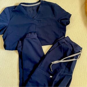 Navy blue scrub set
